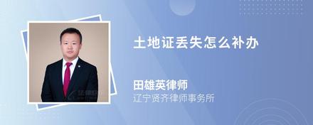 土地证丢失怎么补办