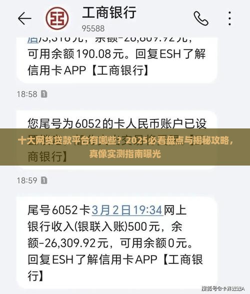 2025必看！十大网货贷款平台有哪些？盘点与攻略曝光